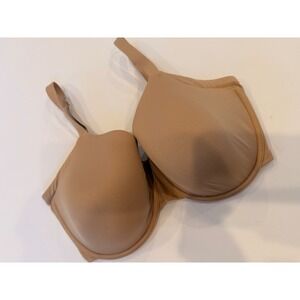 Third Love 34F NudePlunge TShirt Bra Underwire Adjustable Strap Everyday Comfort